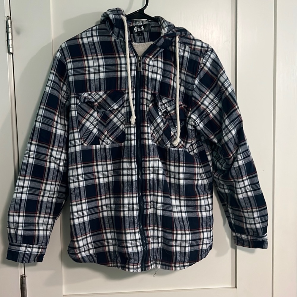 4x4 Sherpa lined flannel jacket